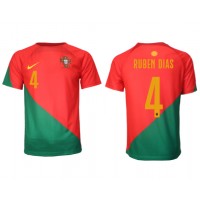 Portugali Ruben Dias #4 Kotipaita MM-kisat 2022 Lyhythihainen